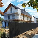 Construction Fence Tarp 160g/m² Black PE 1.76m x 3.41m-3