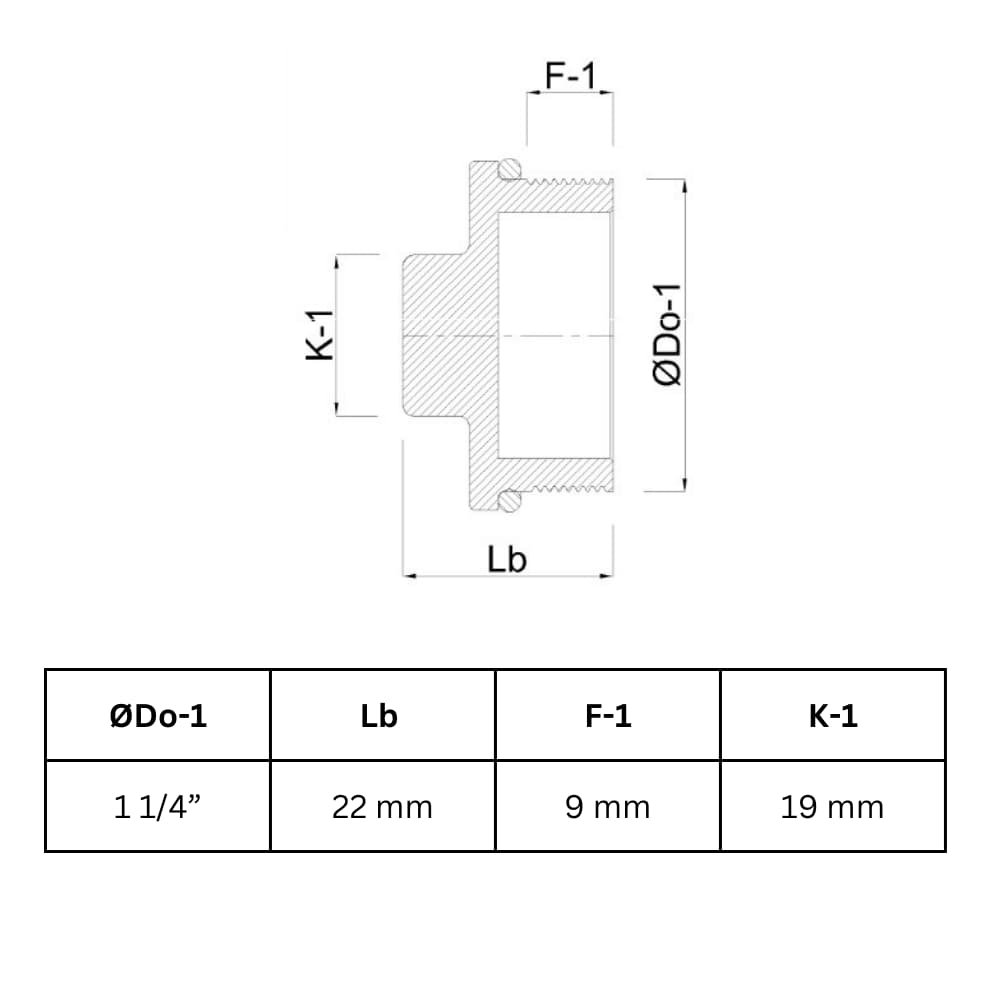 Threaded Fitting Brass Plug 1 1/4" M-0