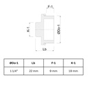 Threaded Fitting Brass Plug 1 1/4" M-0