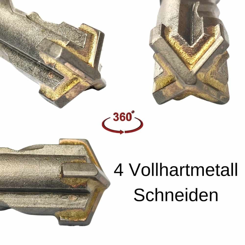 Hammer Drill Bit for SDS-PLUS 4-Cutter Ø 5.0mm x 160mm Length-1