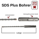 Hammer drill bit for SDS-PLUS 4-cutter Ø 14.0mm x 210mm length-0