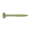 Chipboard screws 6.0 x 200 mm 100 pieces with I-star, countersunk head, partial thread and milling ribs under the head-1