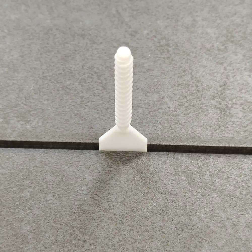 100 Threaded Tabs 1mm Joint for Tile Leveling System-0