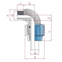 PP PE Pipe Fitting 90° Elbow 40 x 1 1/2" M-0