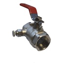 Lever Ball Valve with Drain 1 1/2"-1