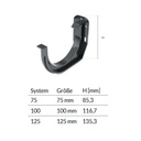 Gutter Holder Brown System 125-0