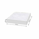 Protective cover transparent sandbox, approx. 120x120x20-0