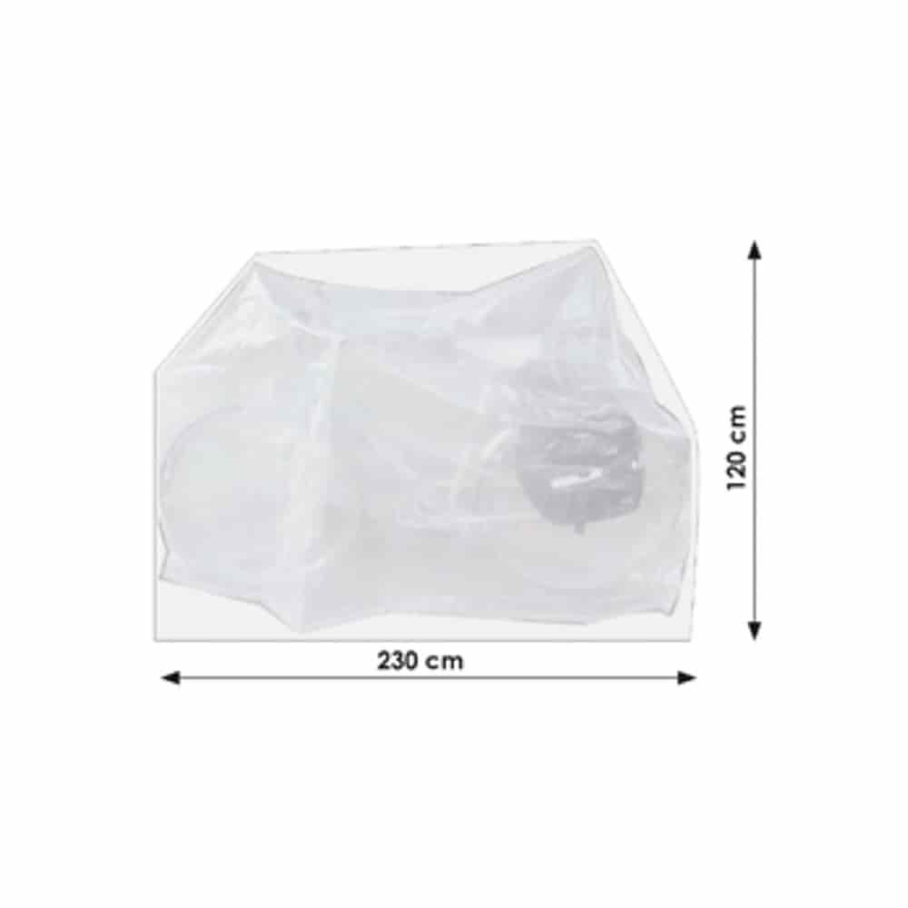 Protective cover transparent bicycle, approx. 230x120-0