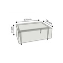 Protective Cover Deluxe Rectangular Table, approx. 170x100x71-0