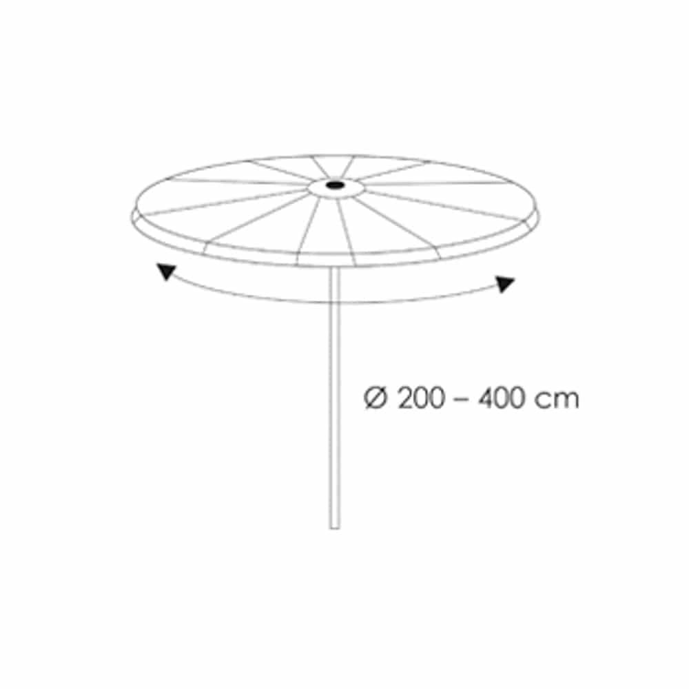 Protective Cover Deluxe Cantilever Parasol, approx. 64x250-0