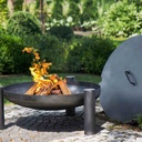 Fire Bowl "PALMA" 60 cm - made of natural steel-1