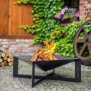 Fire Bowl "CUBA" 70x70 cm - made of natural steel-0