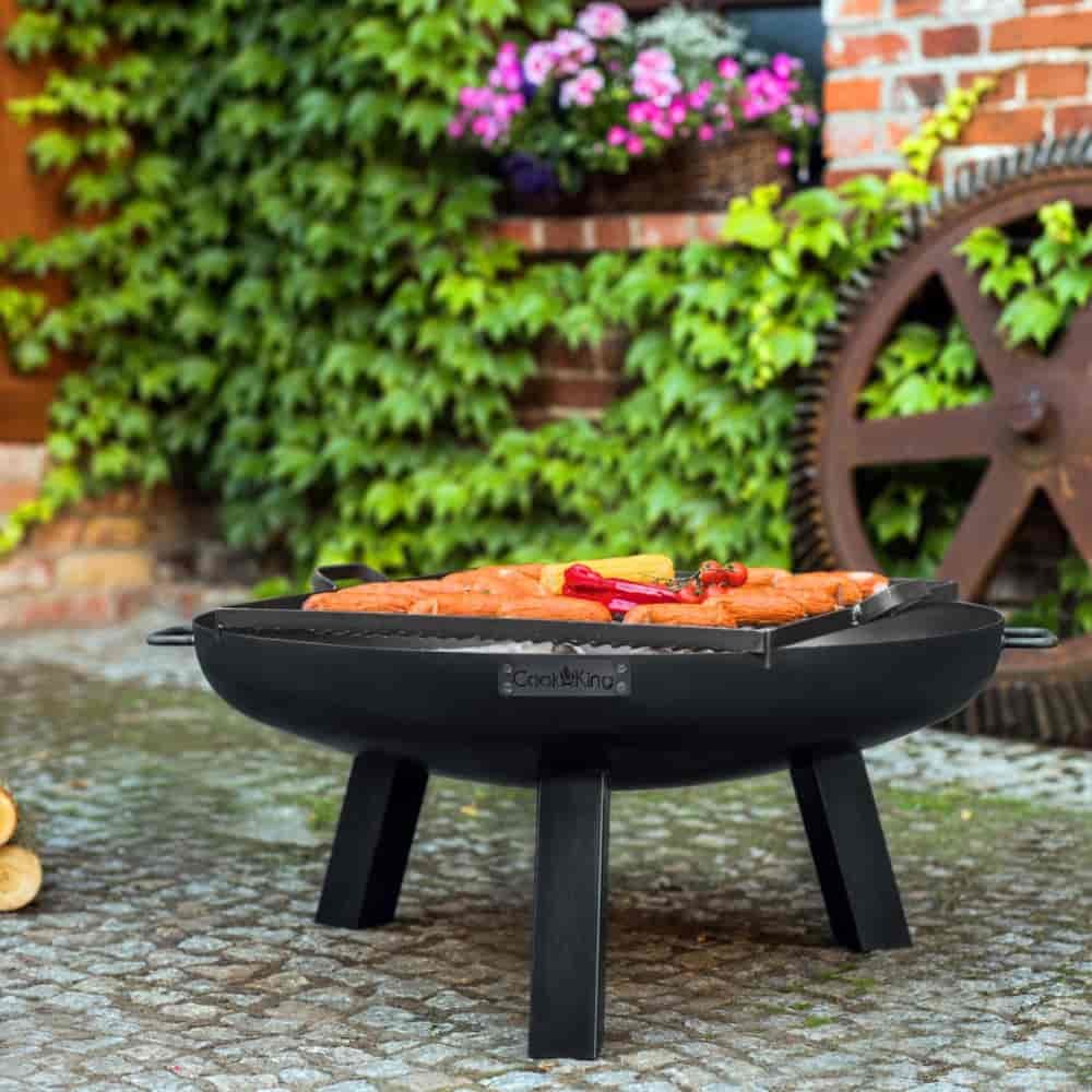 Fire Bowl "POLO" 80 cm - made of natural steel-2