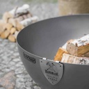 Fire Bowl Premium Deep "DALLAS" 85 cm - Made of Natural Steel-1