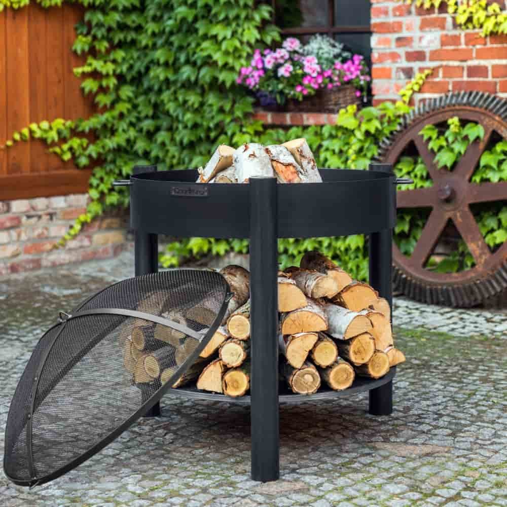 Fire Bowl High "MONTANA" 60 cm - Made of Natural Steel-2