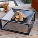 Fire Bowl “SQUARE” 70x70 cm - made of Natural Steel-0