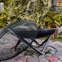 Fire Bowl "SANTIAGO" 60 cm - made of natural steel-3