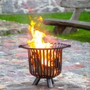 Fire Basket "VERONA" - made of Natural Steel-1