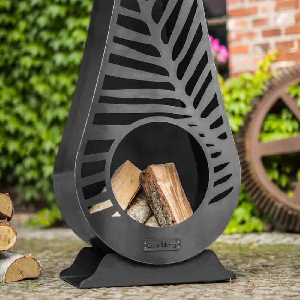 Garden Fireplace "LIMA" - made of Natural Steel-1