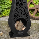 Garden Fireplace "HAWANA" - made of Natural Steel-0