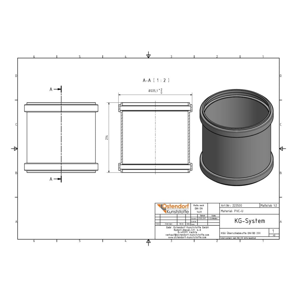 KGU Sliding Sleeve DN/OD 200-0