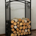 Firewood Rack "CHERRY" - made of natural steel-0