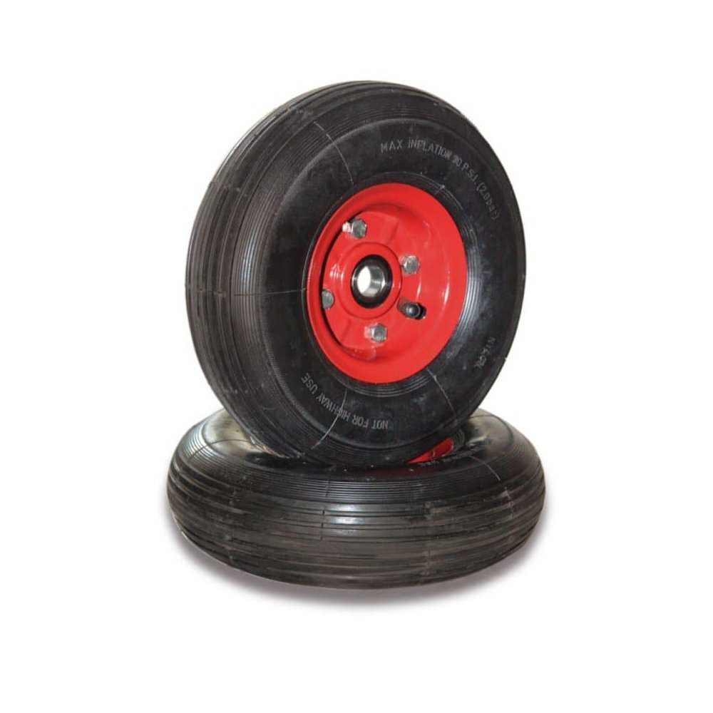 Steel cylinder trolley for 1 steel cylinder 40-50l content pneumatic tires 465 x 445 x 1185 mm-0