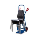 Chair Cart - Steel Tube 250 kg with Pneumatic Tires 570 x 795 x 1305 mm-0