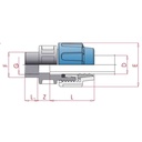 PP PE Rohr Verschraubung Kupplung 20 x 3/4" IG-0