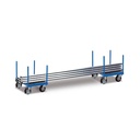 Long Material Cart (1 piece) with waterproof platform and 4 stakes-0