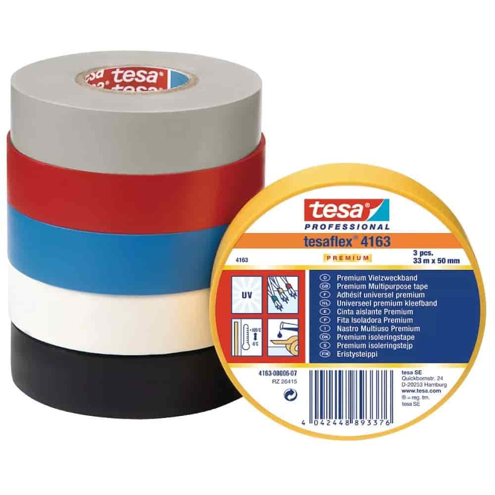 tesa tesaflex Insulating Tape 4163 PVC 19 mm x 33 m (blue)-0