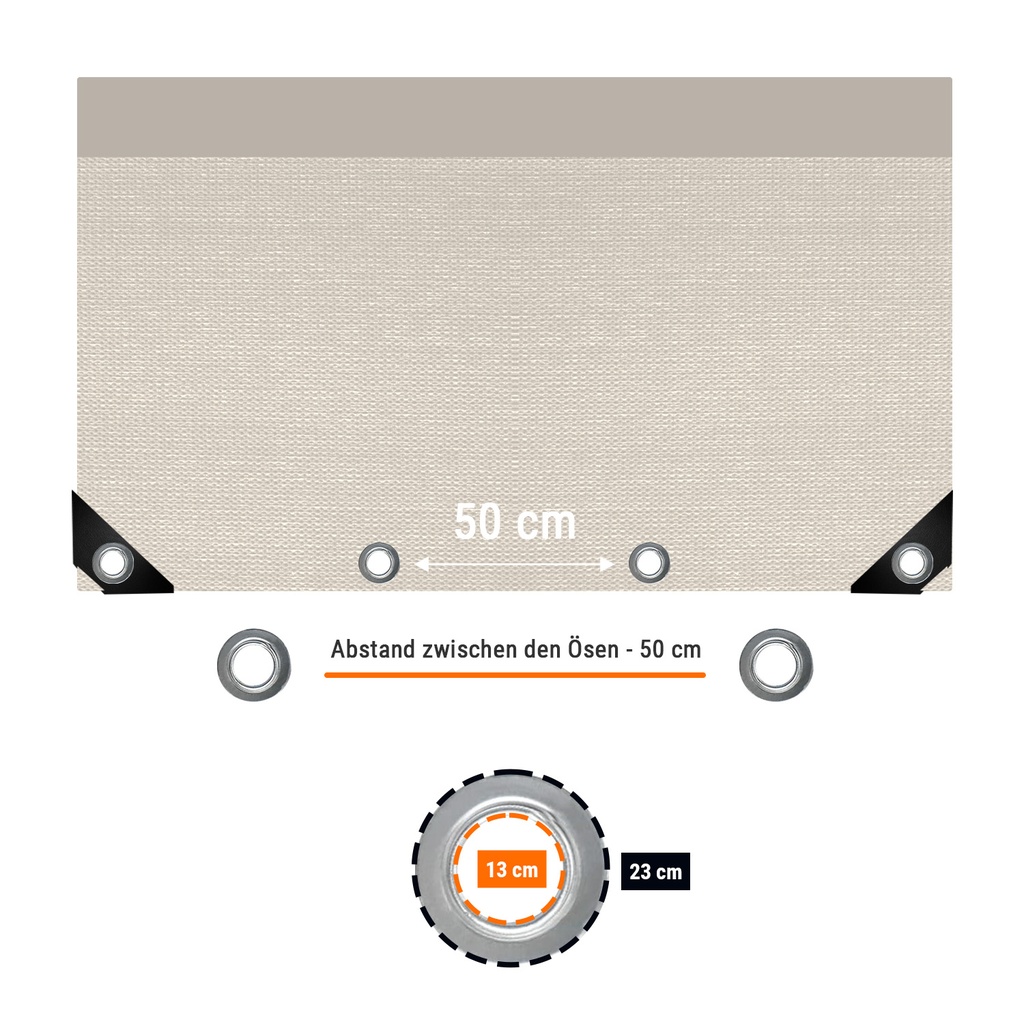 gray 650 g/m² PVC 2 x 3m (6m²) Tarp-2