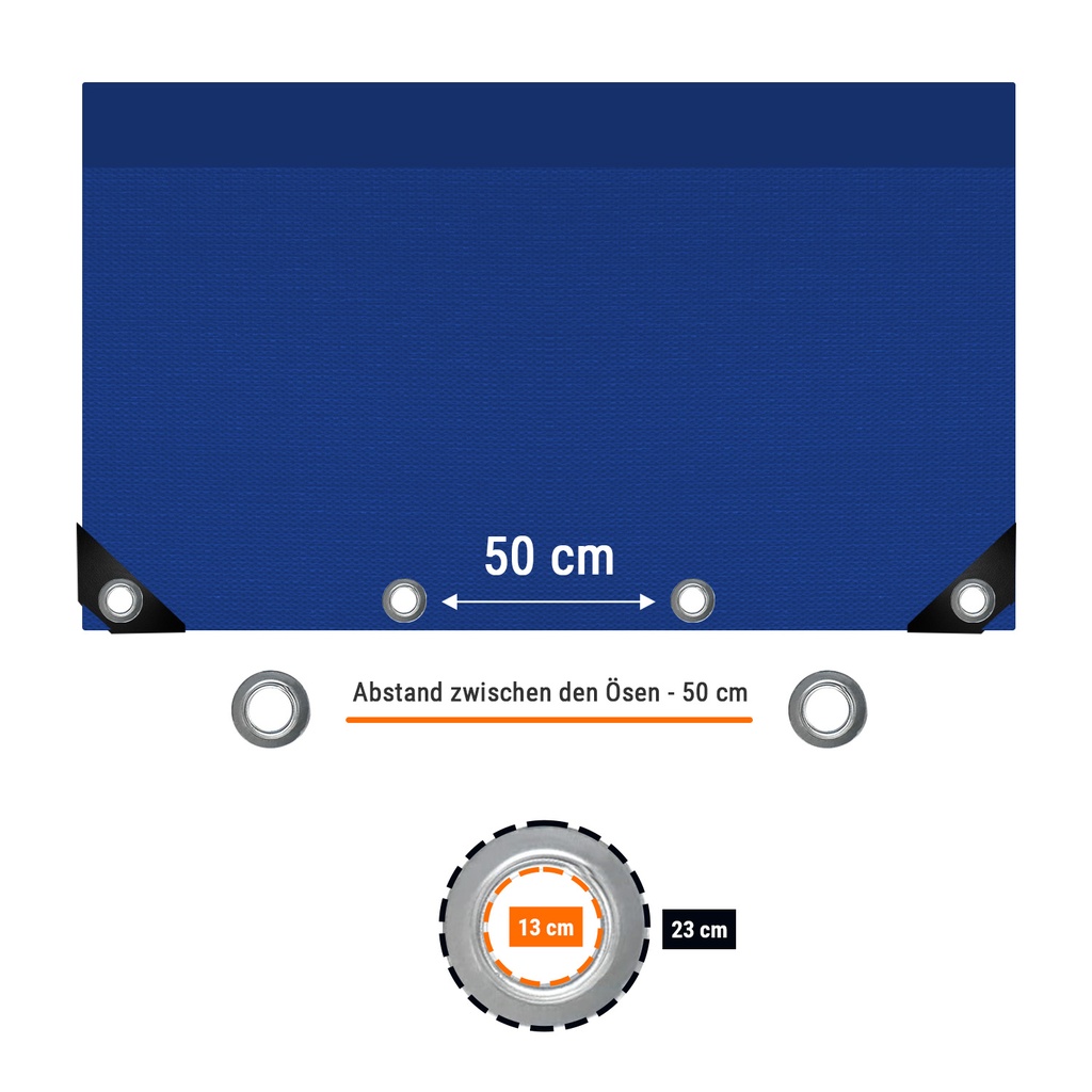 blue 650 g/m² PVC 4 x 6m (24m²) Tarpaulin-3