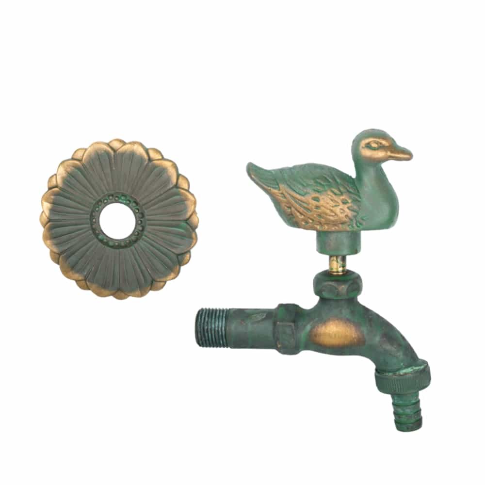 Nostalgia Spout Valve Duck Patinated 1/2"-1