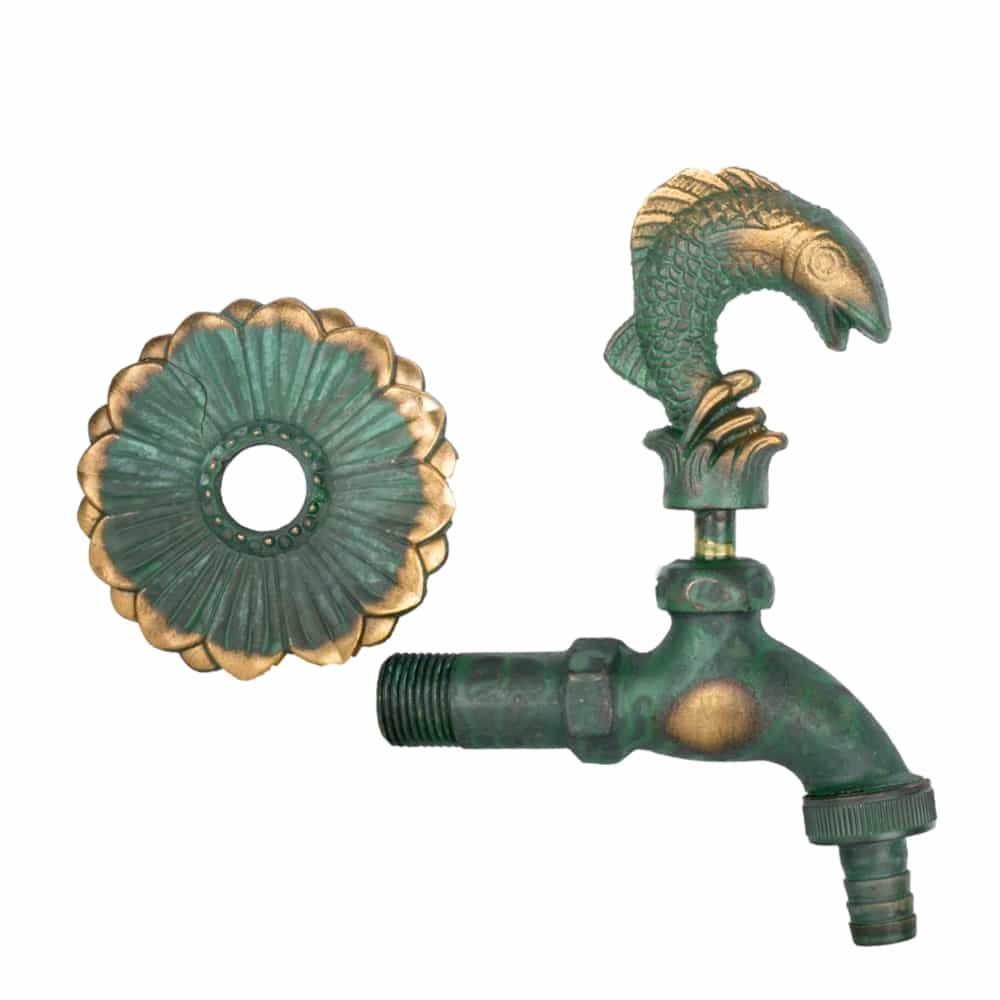 Nostalgia Outlet Valve Fish Patinated 1/2"-1