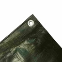 210g/m² Cover Tarpaulin 3x4m Green (12m²)-1