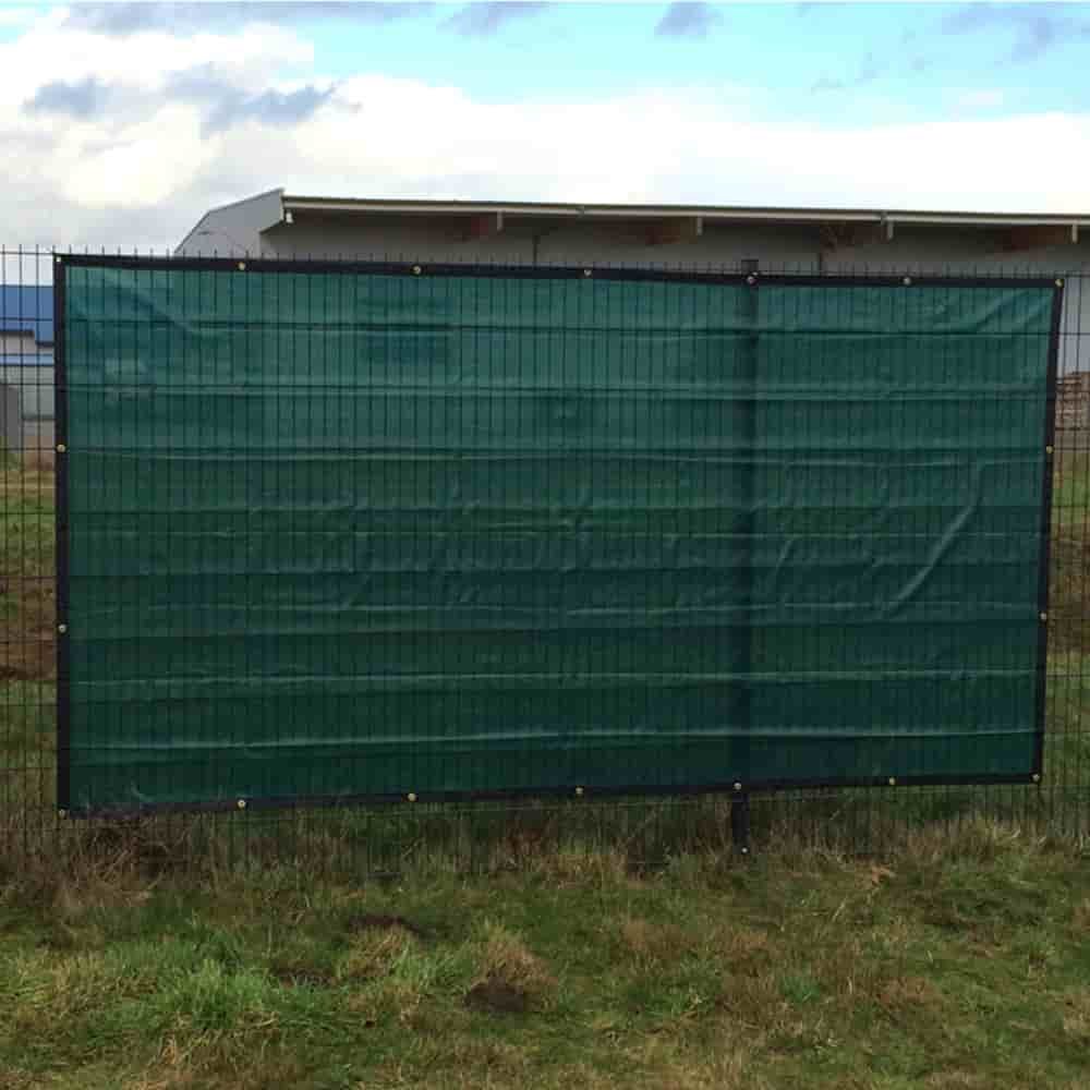 reinforced green construction fence fabric 1.76m x 3.41m-0