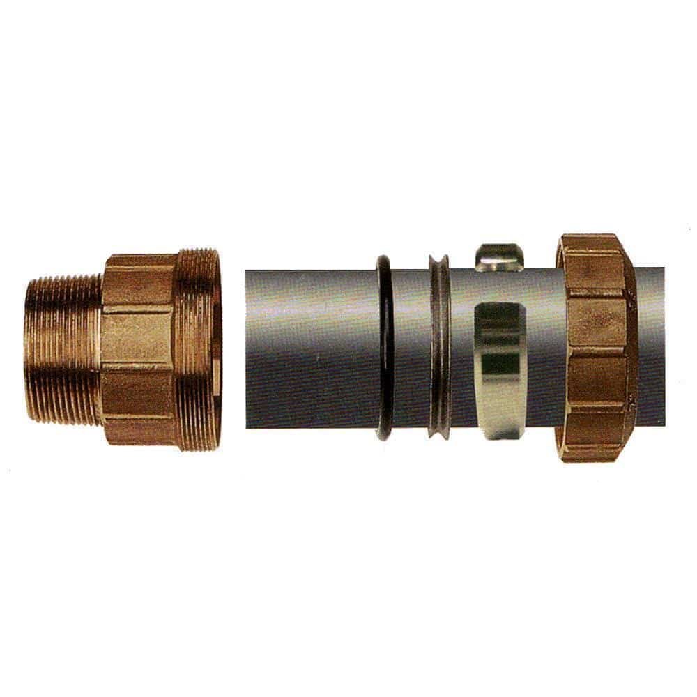 Brass PE Pipe Fitting 90° Elbow IG 20x1/2"-0