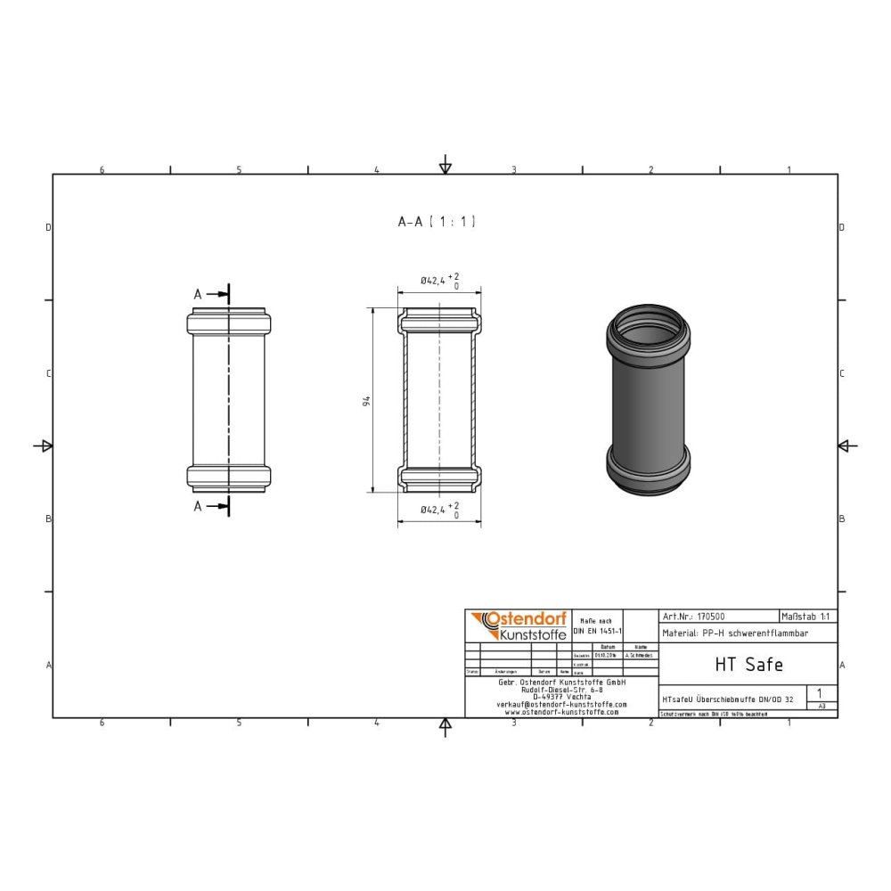 HTsafeU Sliding Sleeve DN/OD 32-1