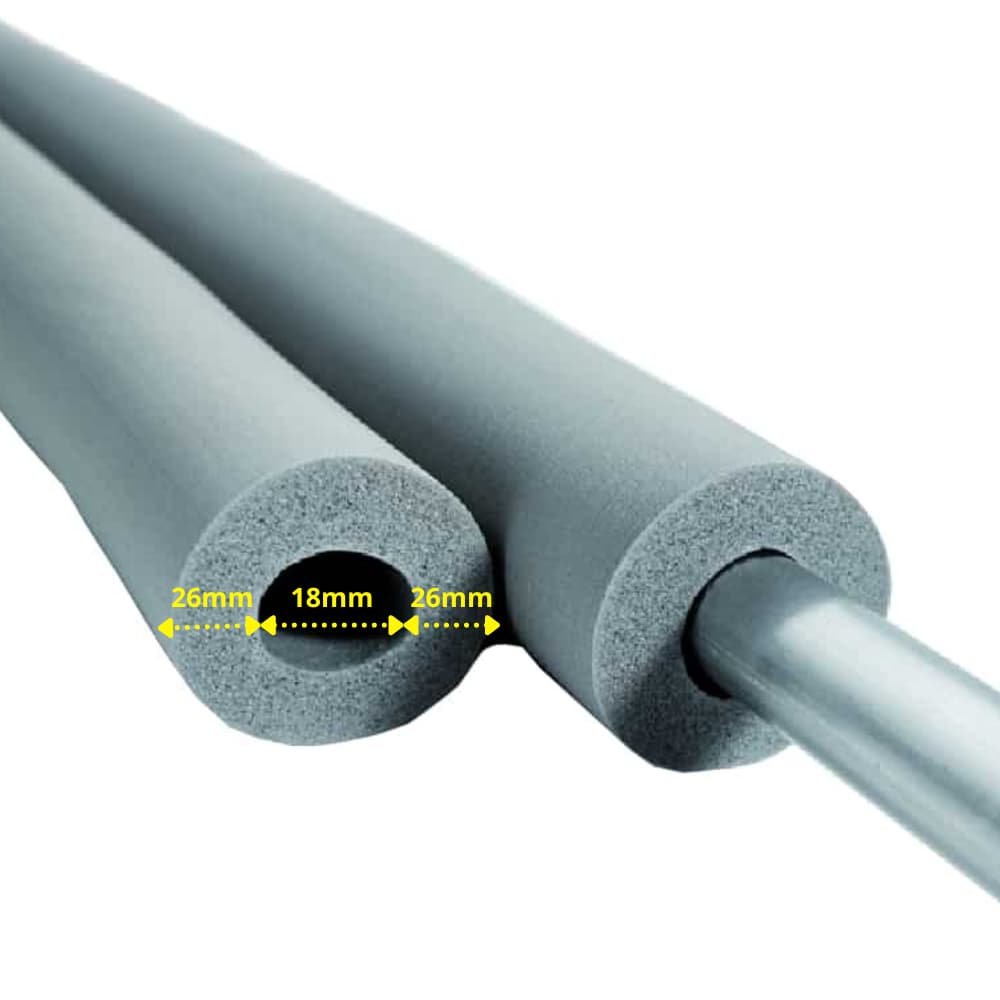 INSUL-TUBE® H PLUS Rubber 2m Pipe Insulation Ø 18 mm x 20 mm Insulation 100% GEG-0