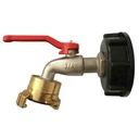 3/4" IG IBC Container S60 + 3/4" Water Tap + Geka-0