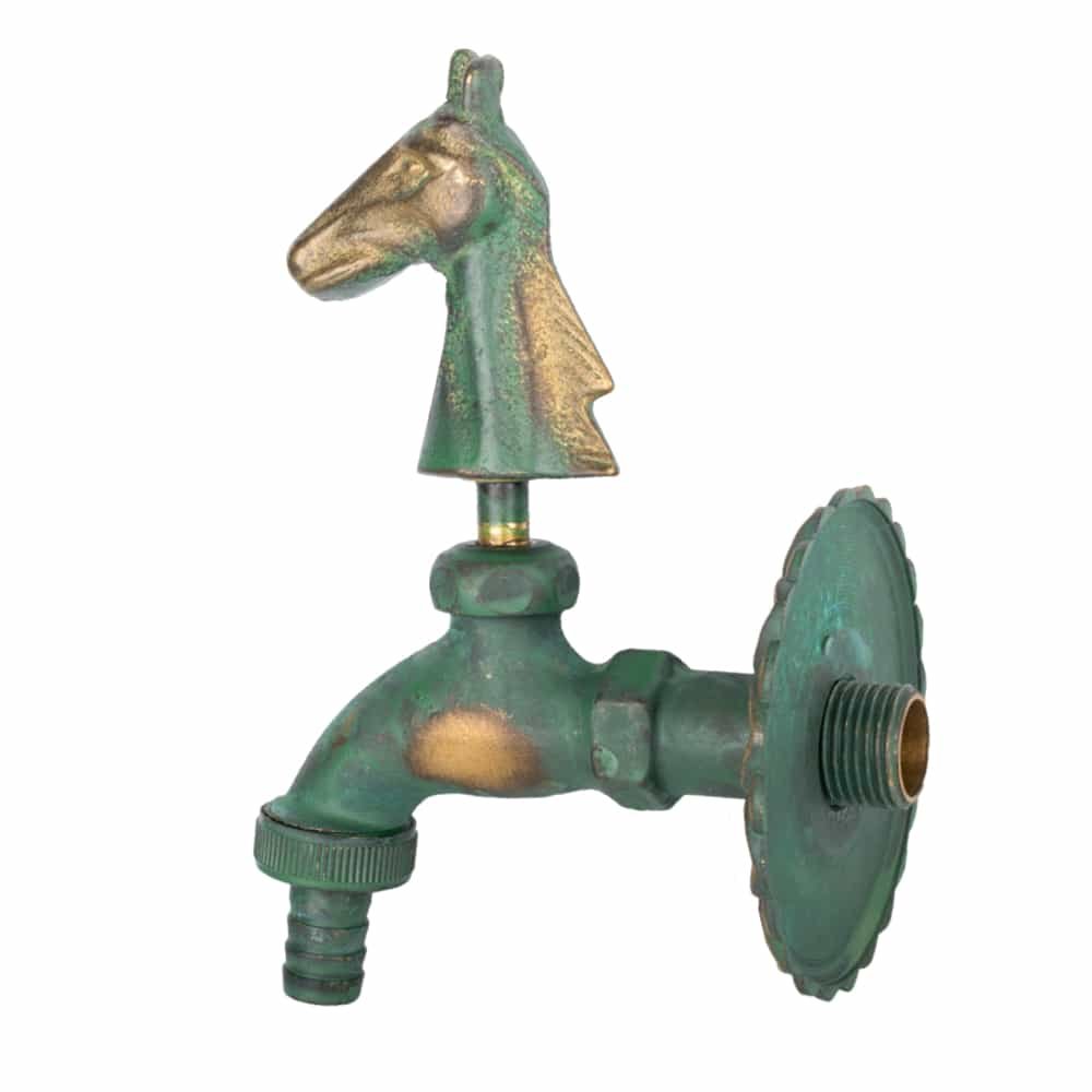 Nostalgia Outlet Valve Horse Head Patinated 1/2"-0