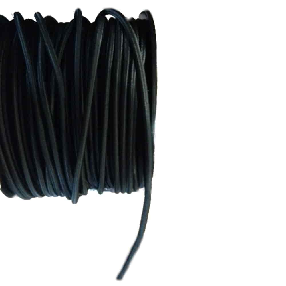 Bungee cord 10 mm black 40 meters PP coating-0