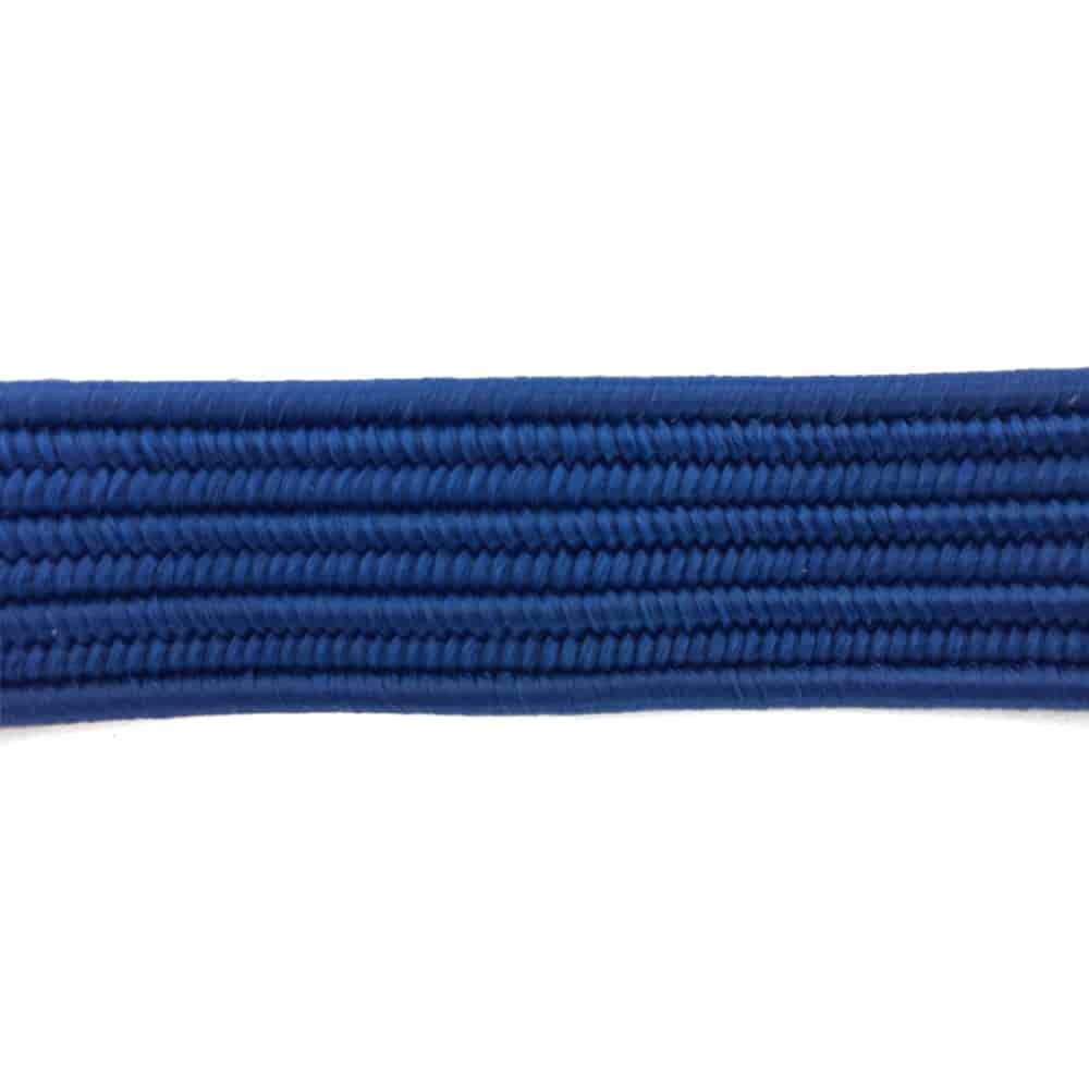 Flat Elastic Band with 2 Extra Strong Double Hooks 80 cm Blue-0