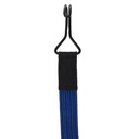 Flat Elastic Band with 2 Extra Strong Double Hooks 80 cm Blue-4