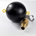 1"/25mm suction and pressure hose with floating extraction + 1" AG double nipple 1m-1