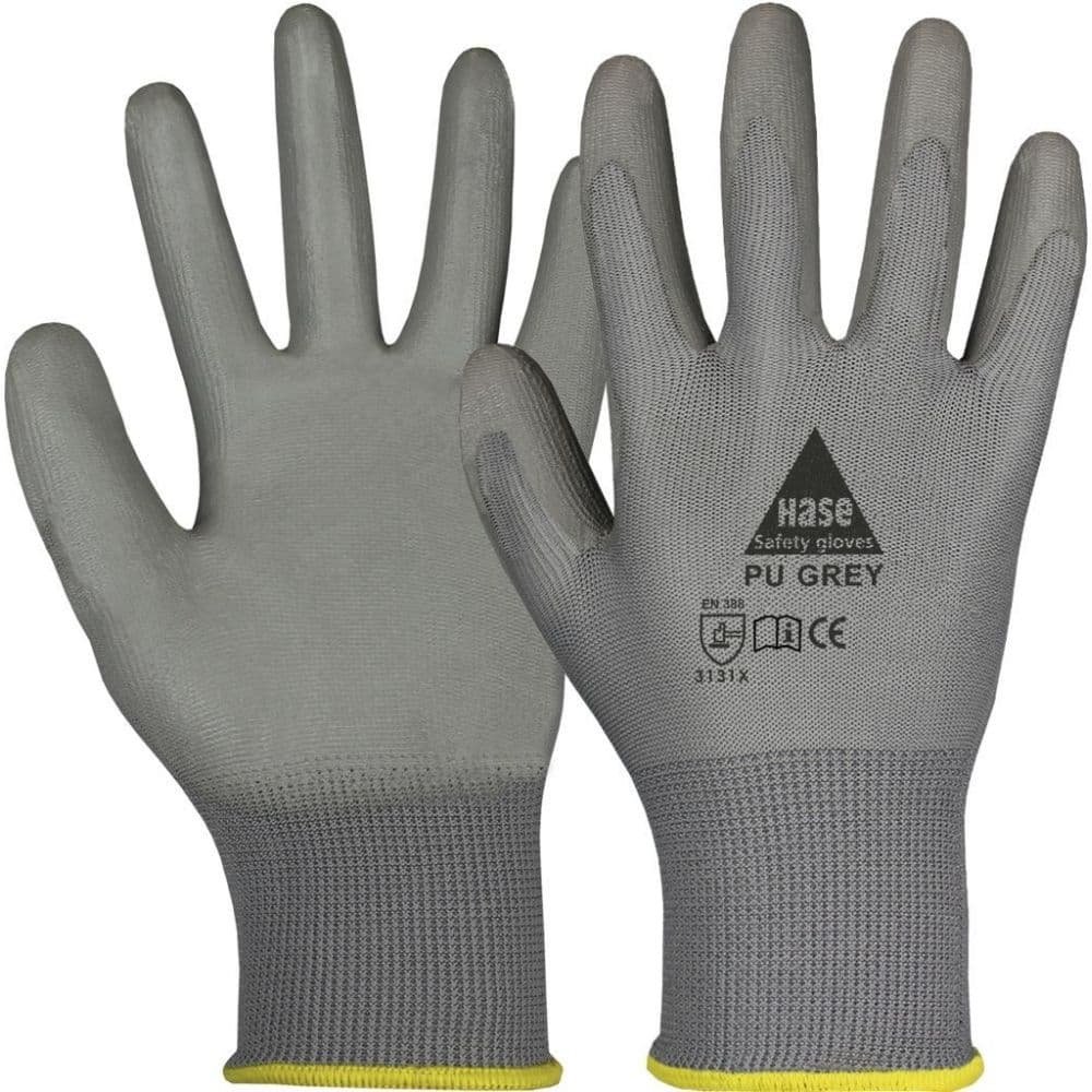 Assembly Gloves PU Gray, Size 7