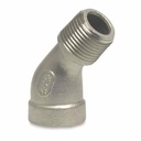 Threaded Fitting Stainless Steel Elbow 45° 1/4" Female x 1/4" Male