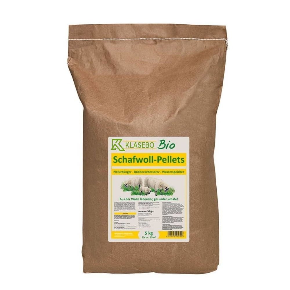 Sheep Wool Pellets Organic 5 kg for approx. 50 - 100 m²