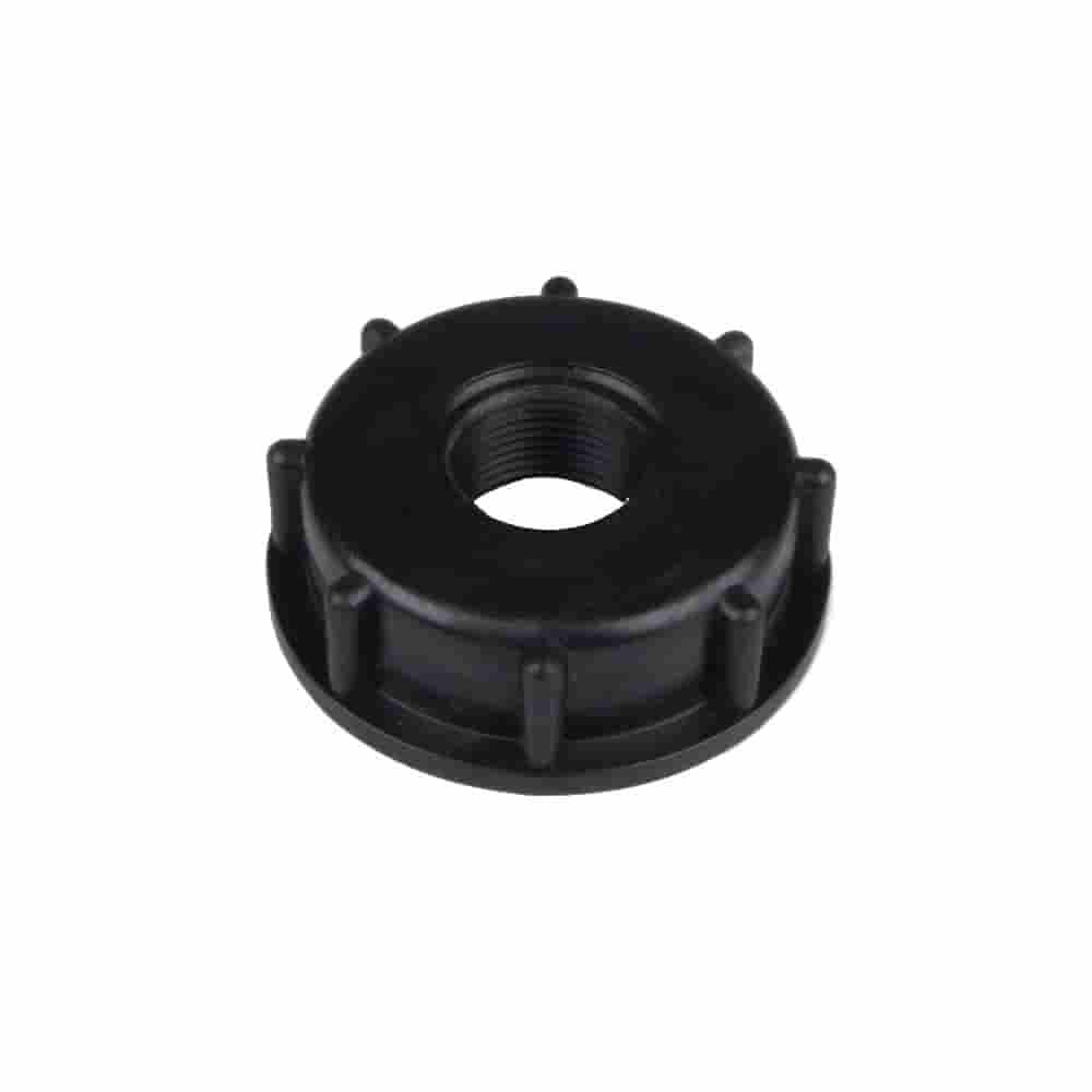 black IBC nut with internal thread S60 x 3/4" IG